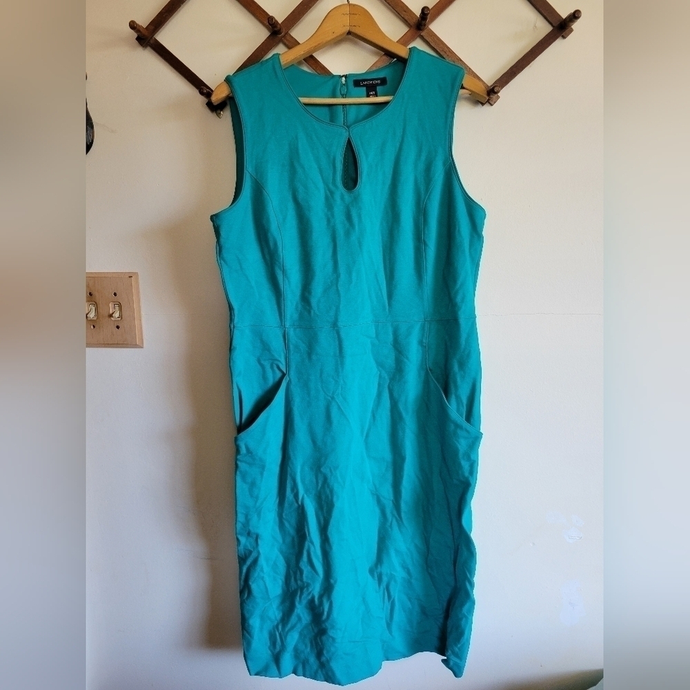 Land's End Knee Length Thick Dress Tank Stretch 14 Tall